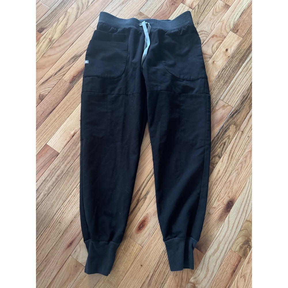 FIGS Zamora Jogger Scrub Pants Black Women Small W21SW2064P